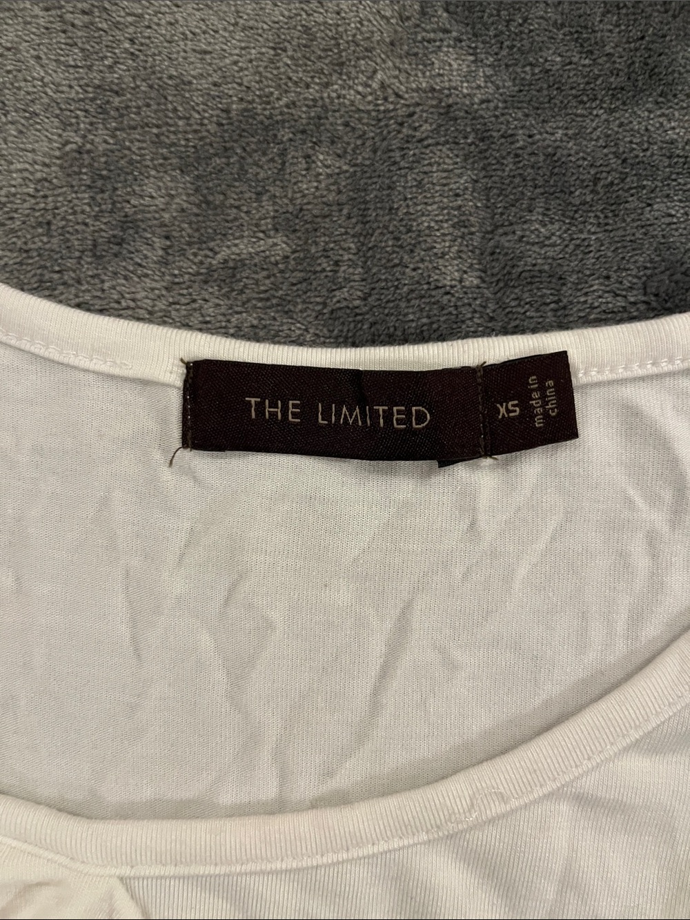 The Limited White Ruffle-Front Blouse - Picture 2 of 4